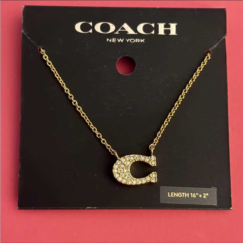 Coach Pave Signature Necklace - Picture 4 of 6